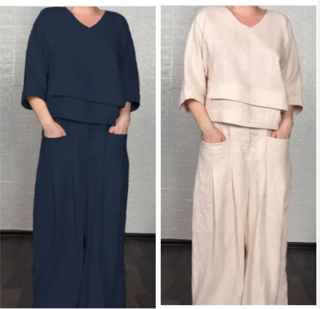 Noa | Loose-Fitting Minimalist Two-Piece Set