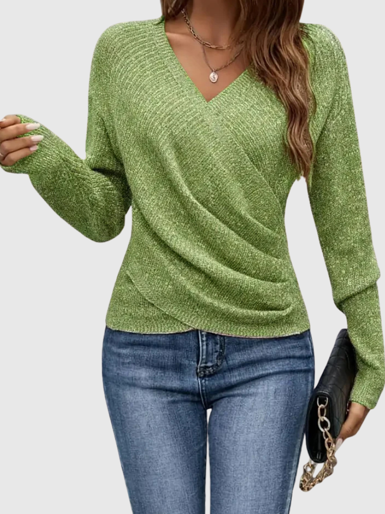 LISETTE SOFT DRAPE V-NECK