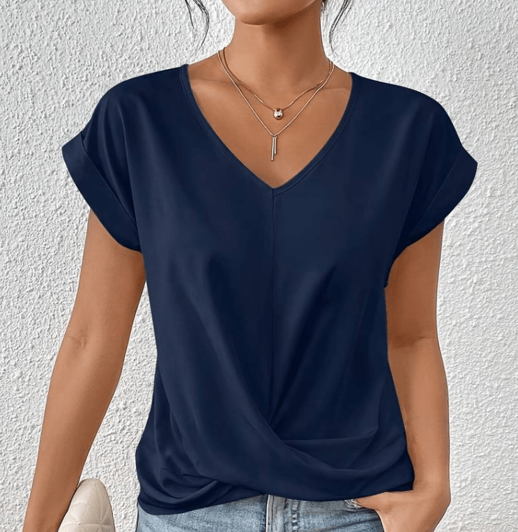 Carolyn | Tummy-Tucking V-Neck Top